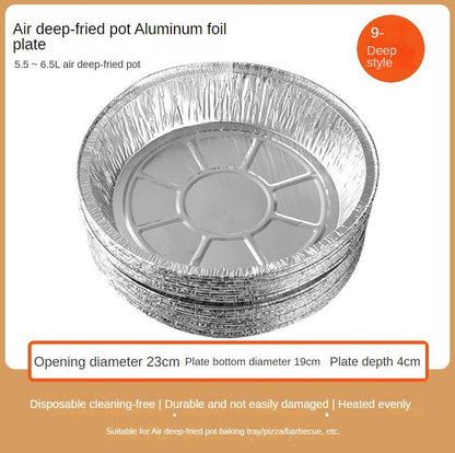 Eco-Friendly Reusable Aluminum Foil Trays for Air Fryers