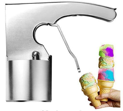 Eco-Friendly Stainless Steel Ice Cream Scoop with Ergonomic Handle