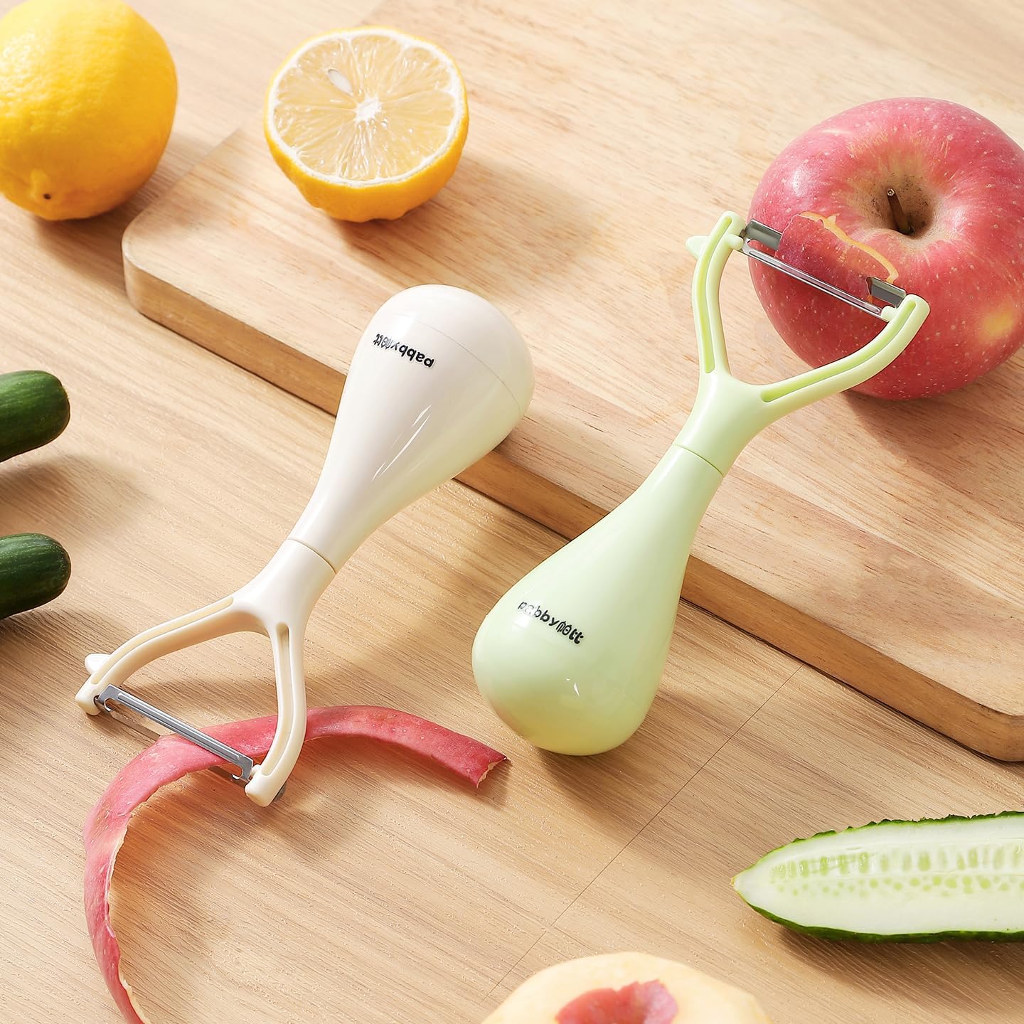 Ergonomic Tumbler Peeling Knife - Green