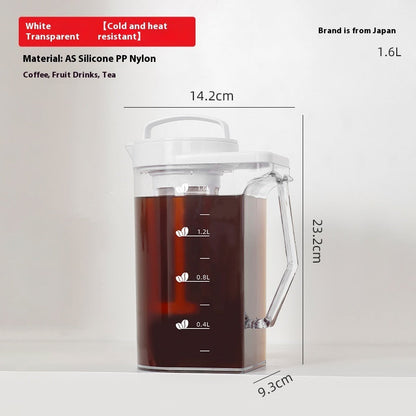Eco-Friendly Reusable Beverage Pitcher with Measurement Markings