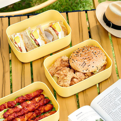 Picnic Food Storage Box – 1000ML Capacity – Yellow – 4 Pack