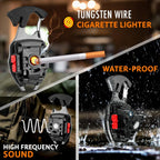 96 Pieces Tool Fire Starter Emergency Light Carabiner Flashlight Multi Tool Screwdriver Whistle Bottle Openers (For Hiking Outdoor)
