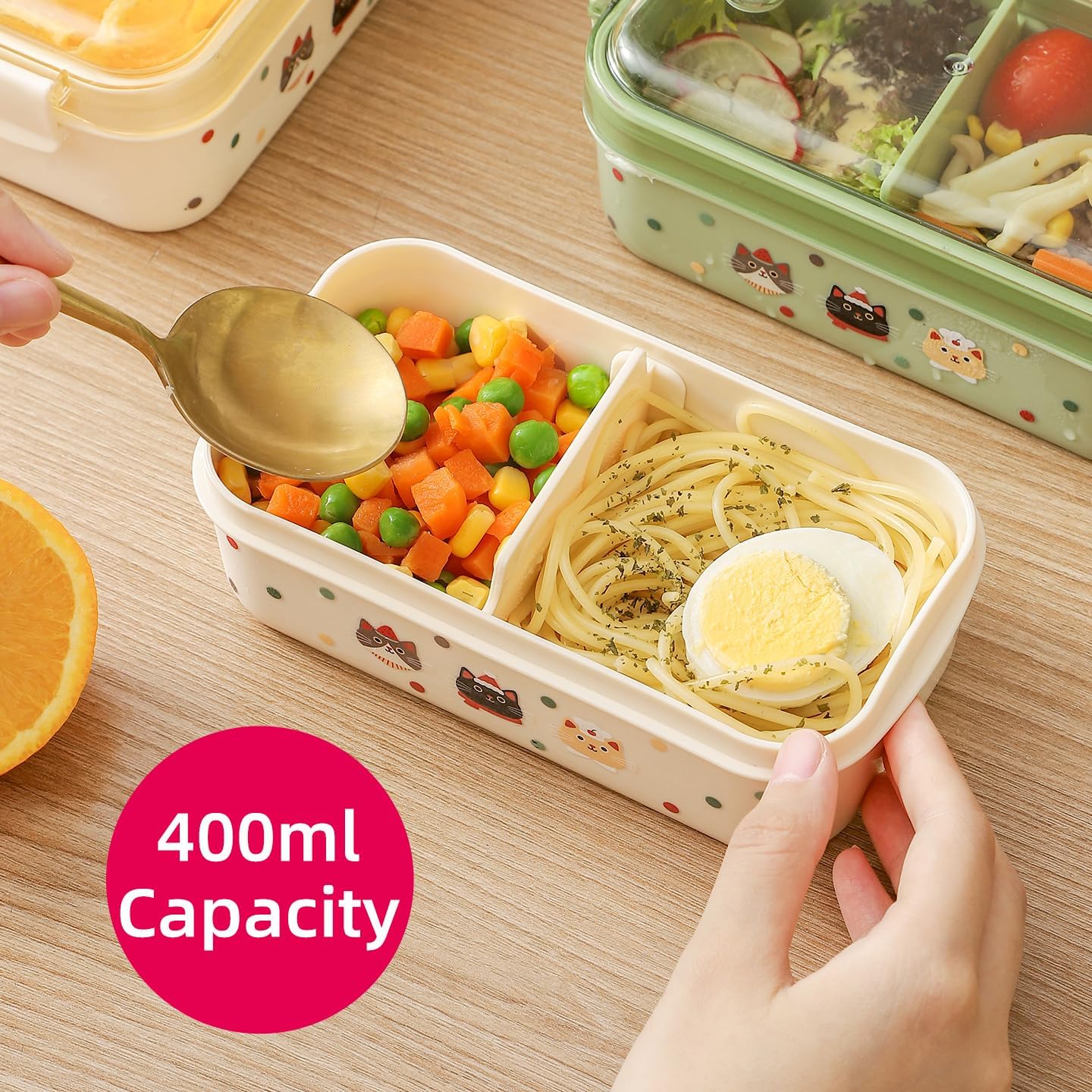 120 Pieces Sealed Fruit Boxes (Durable Cream Plastic Container)