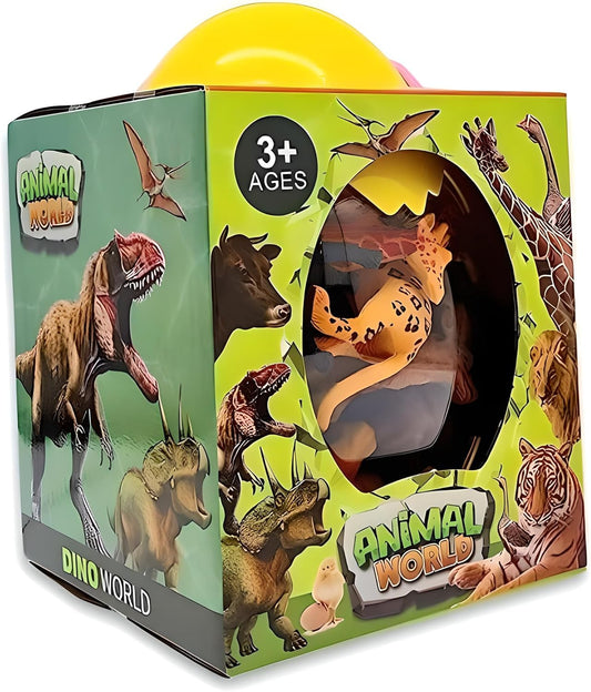 Premium Plastic Animal Toy Set - Includes Hippo, Giraffe, Camel, Horse, Tiger, Lion, Elephant & More - Educational & Fun Wildlife Figures for Kids