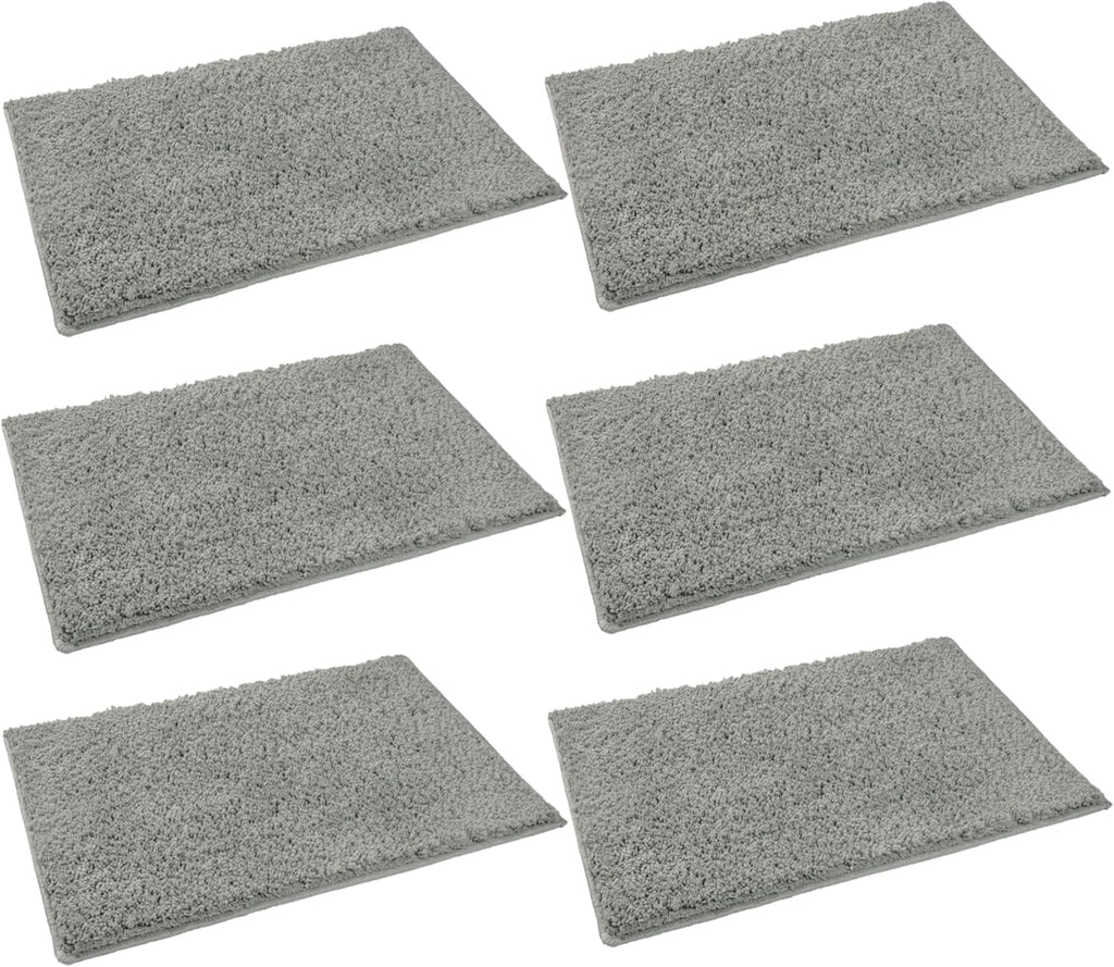 96 Pieces Multi-Functional Groove Cleaning Brush Replacements (Coral Velvet & Brushed Fabric – White – 20cm x 8.5cm x 10cm – Set of 6)