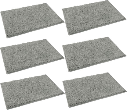 Multi-Functional Groove Cleaning Brush Replacement– Coral Velvet & Brushed Fabric – White – 20cm x 8.5cm x 10cm – Set of 6