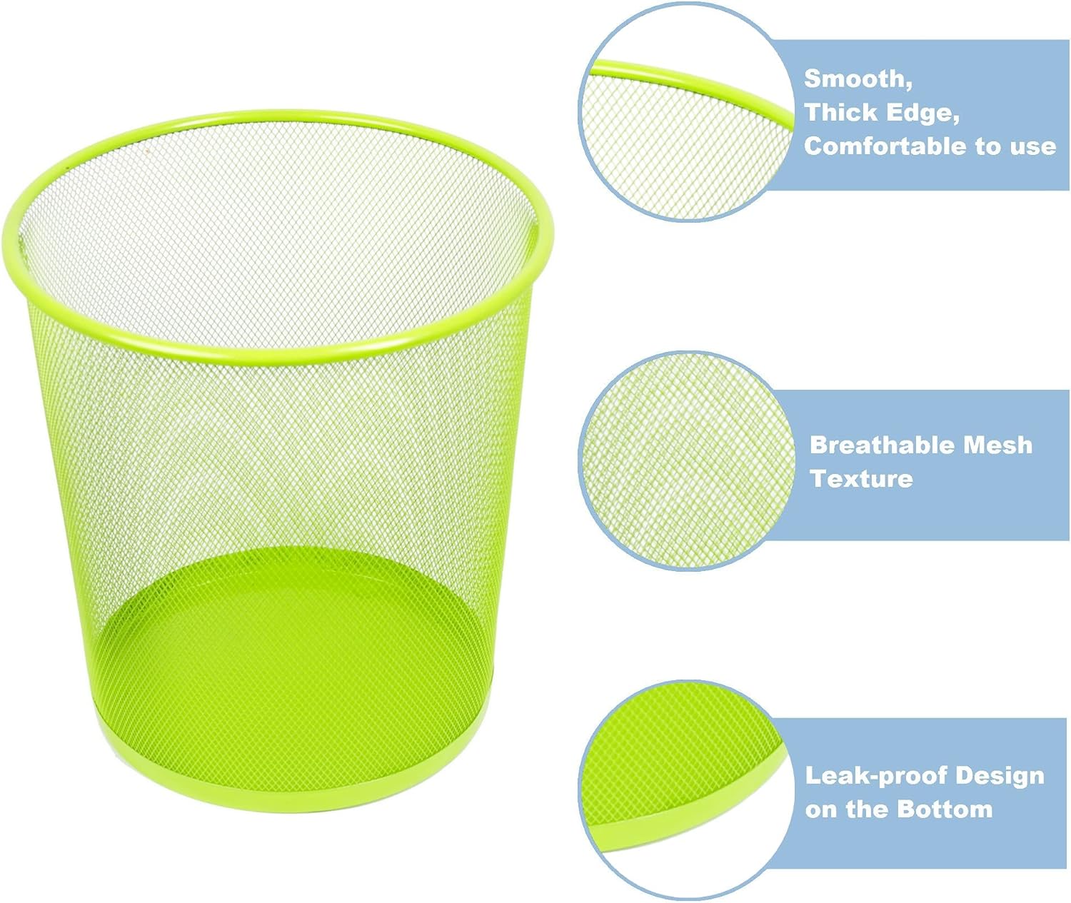 96 Pieces Round Paper Bins (23.5x19x26cm for Office & Home Waste Disposal)