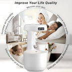 60 Pieces Mist Humidifiers (Bedroom – Cute Water Drops – Light Effects – Air Diffuser – For Baby Home Office – White)
