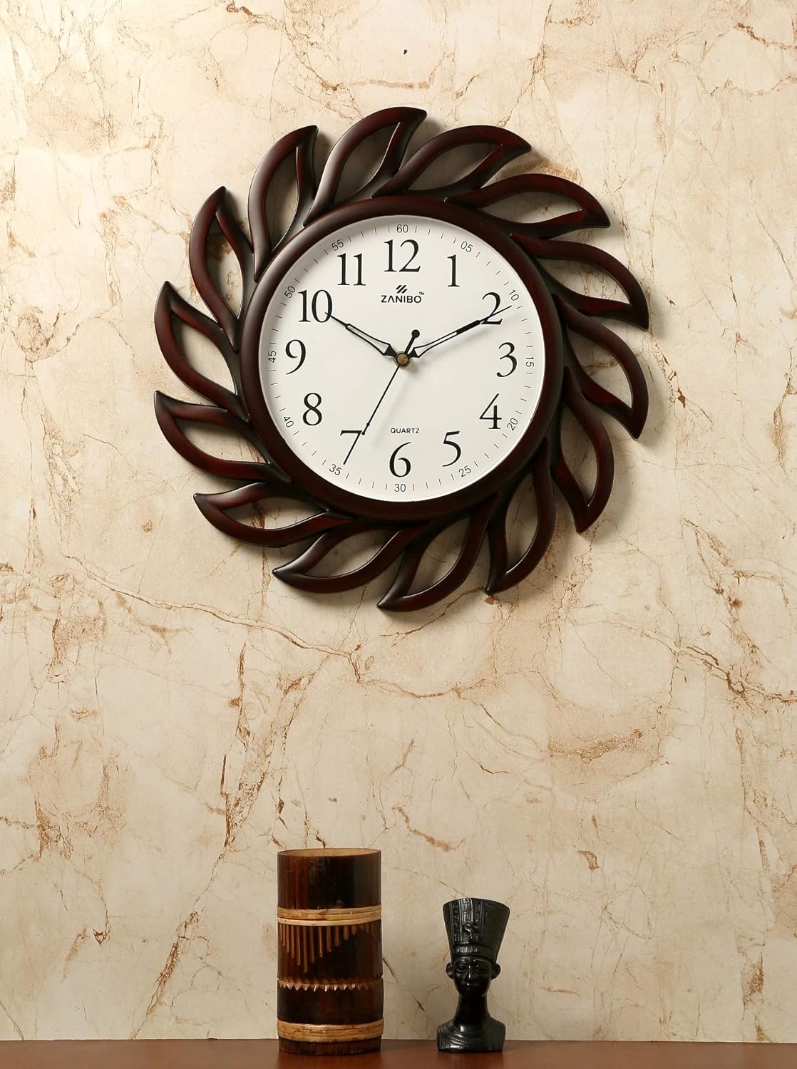 60 Pieces Elegant Rotating Wheel Design Wall Clock -s (12-Inch Quartz Wall Clock with Premium Plastic Build – Durable and Long-lasting – Perfect Gift for Housewarmings – Weddings – and Home Décor Enhancements)