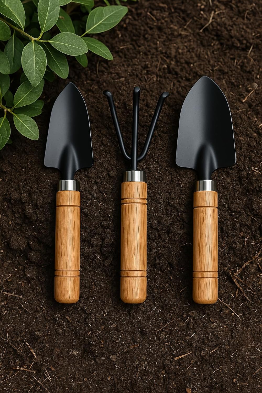 120 Pieces Flower Planting Shovels with Wooden Handle (Durable Garden Tool for Planting Flowers – Vegetables – and Herbs - Ideal for Gardeners – Landscape Professionals – and Home Use)