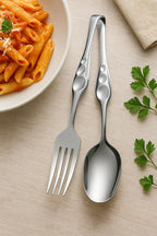 120 Pieces 3-in-1 Fork Spoon Tongs (Multifunctional Kitchen Utensil – Stainless Steel with Heat-Resistant Handles – Ideal for Serving – Cooking – and Grilling – Durable – Easy to Clean)