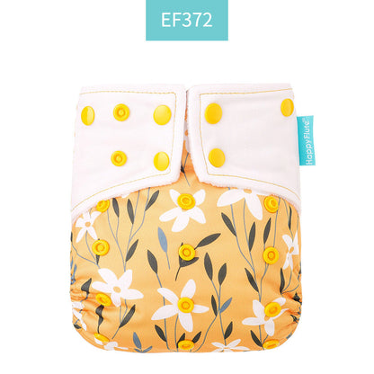 Eco-Friendly Reusable AI2 Cloth Diaper with Animal Patterns for Babies 6-15 kg