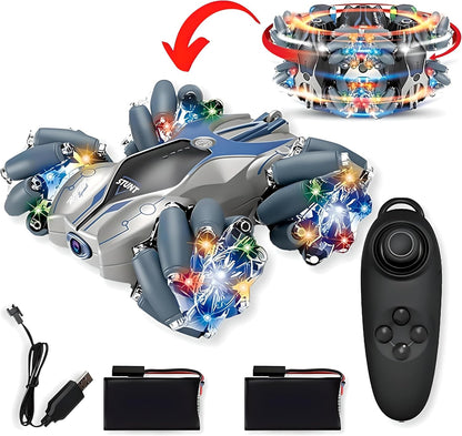 Rechargeable Remote Control Racing Stunt Car with Joystick Controller - High-Speed Performance & 360° Spins