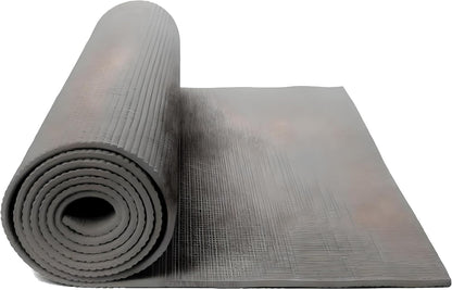 4mm Thick Yoga Mat, 61x183cm - Non-Slip, Eco-Friendly Exercise Mat for Yoga, Pilates, Fitness, and Home Workouts - Extra Cushioning for Joint Support, Gray.