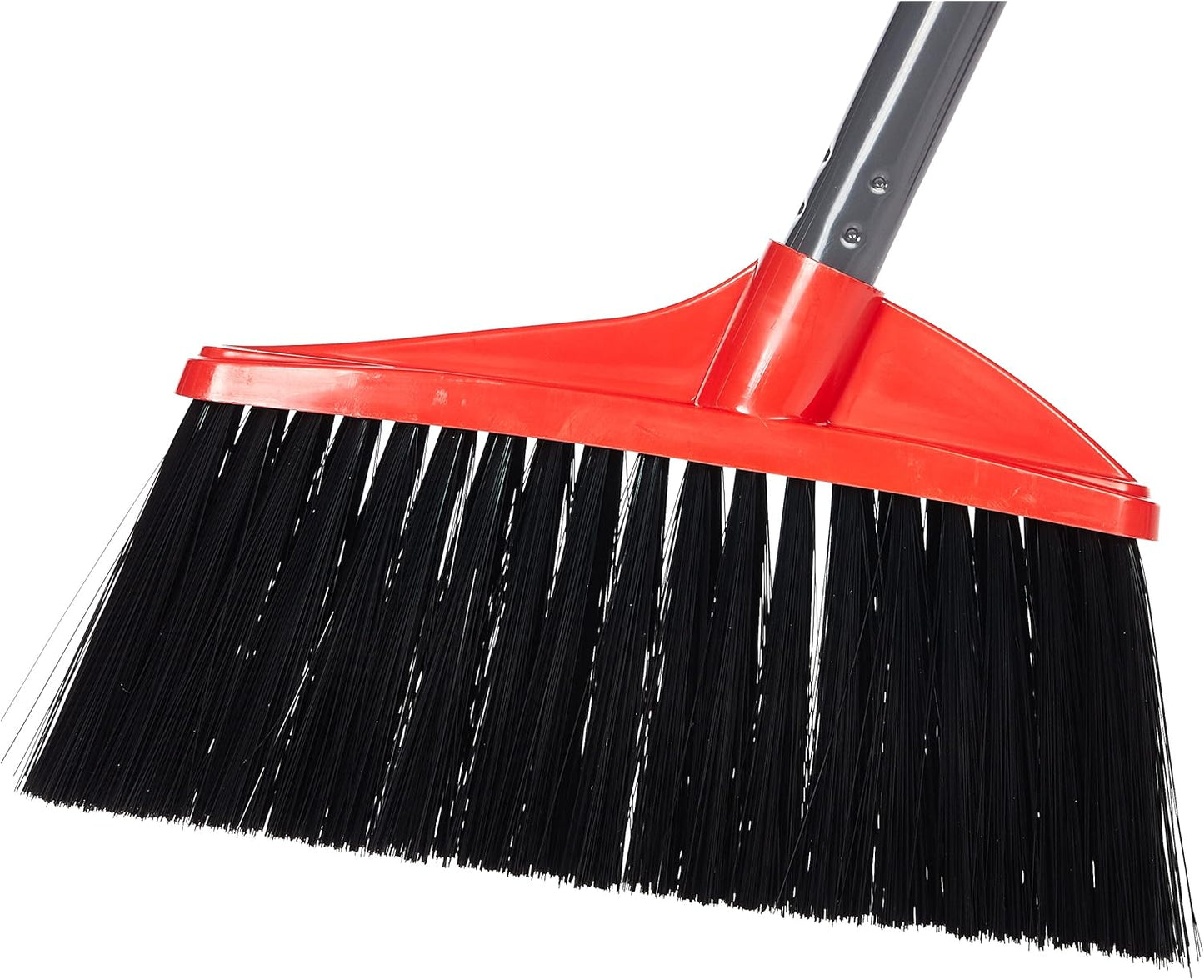 Broom and Dustpan Set - Heavy Duty Metal Handle, Upright Stand, Long Handle for Easy Sweeping, Compact Design for Home, Office, and Kitchen, Indoor & Outdoor Cleaning Supplies