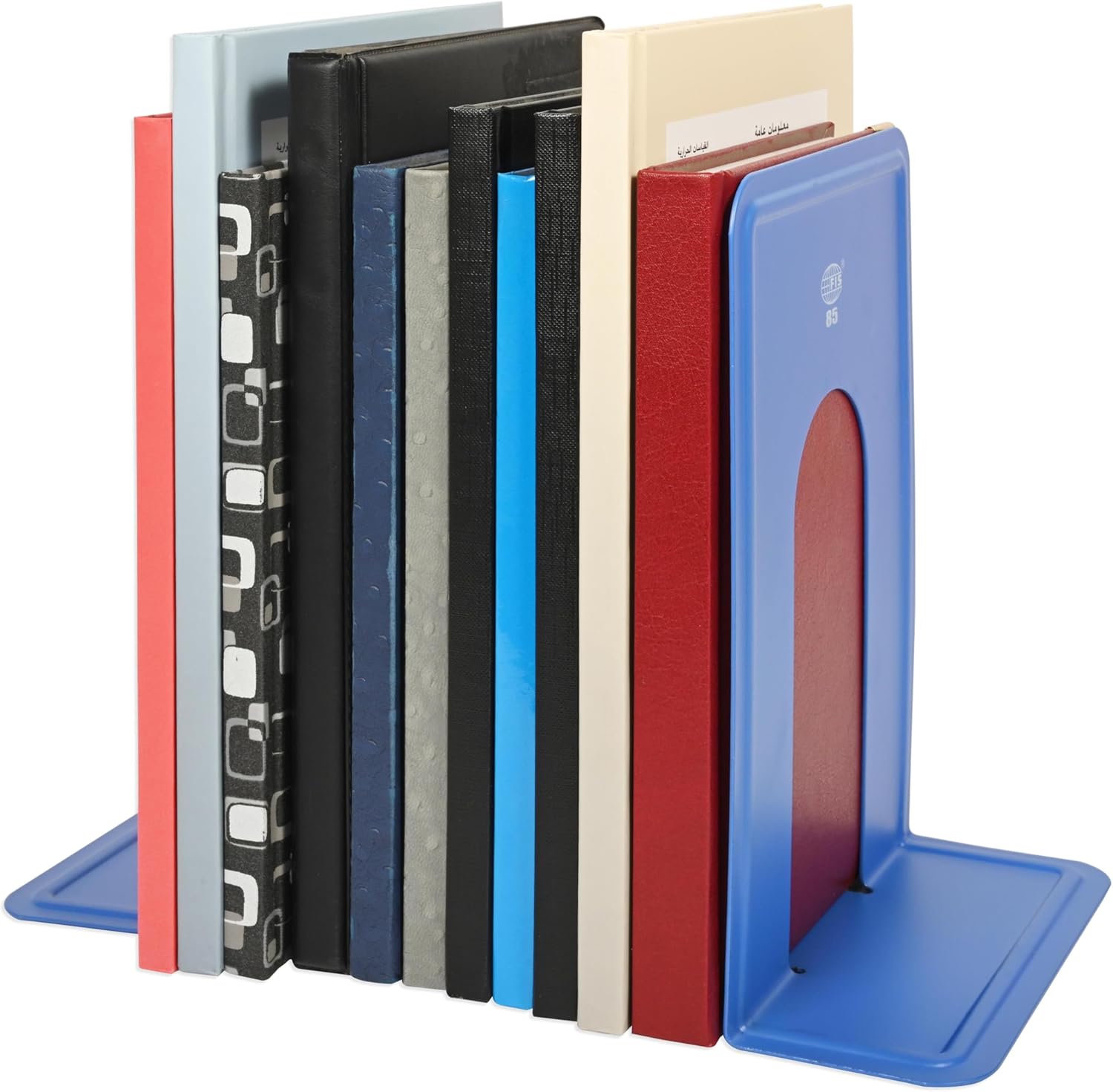 96 Pieces Blue Bookends (2-Piece Set 17x12.6cm – Desk Organizers)