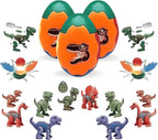 96 Pieces 3 Pieces Dinosaur Surprise Eggs with 3 Take Apart Dinosaur and Screw Drivers