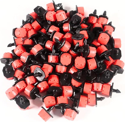 100 Pcs Red and Black Rubber/Plastic Sealing Components for Various Applications