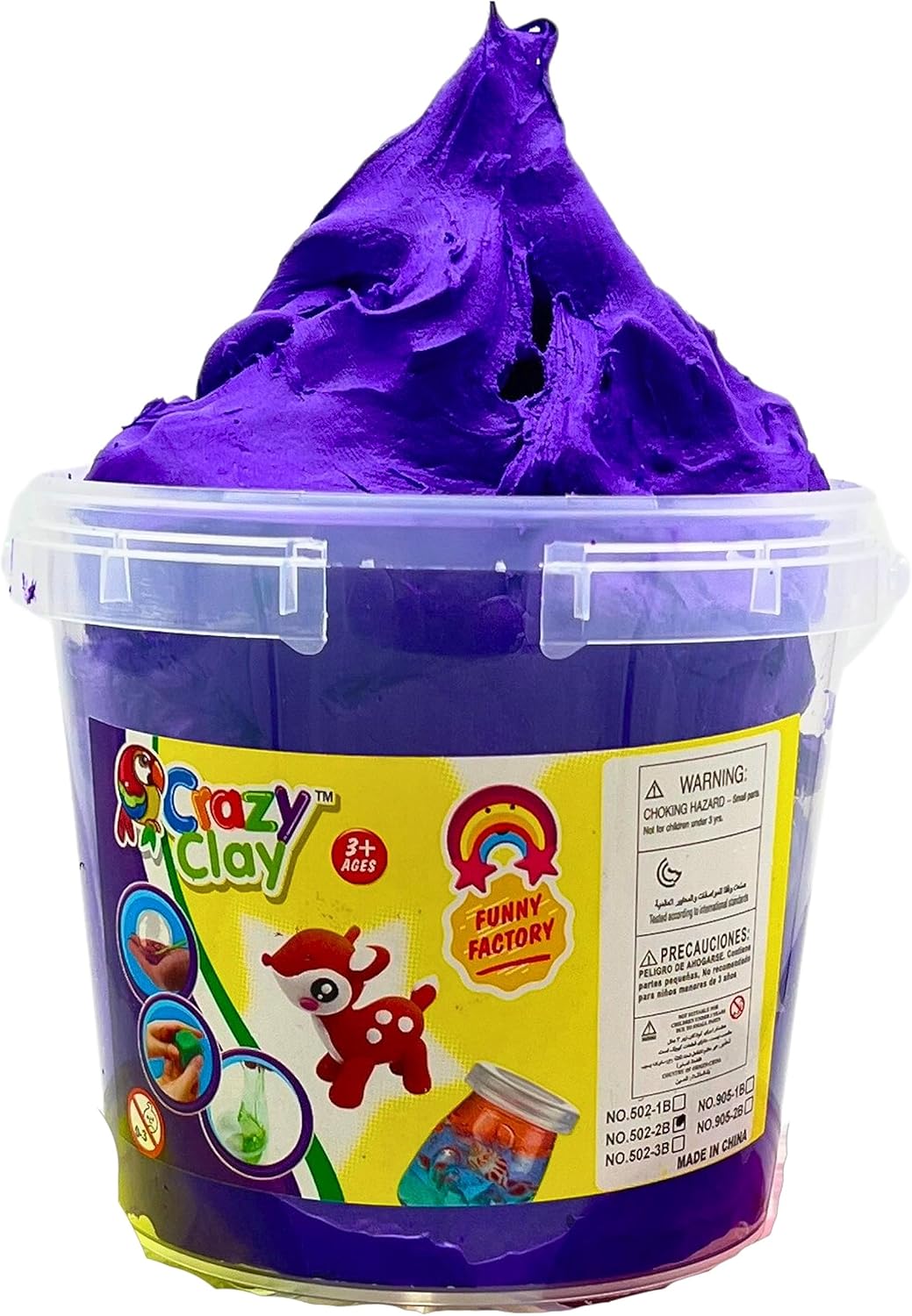 96 Pieces Soft Butter Slime Large Buckets (Non Sticky Soft Slime – Random Color)
