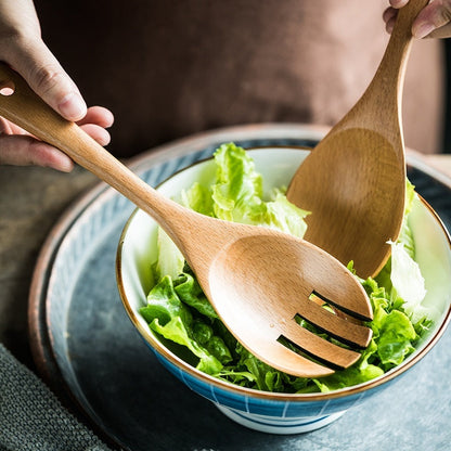 Eco-Friendly Wooden Kitchen Utensils Set - Sustainable & Biodegradable