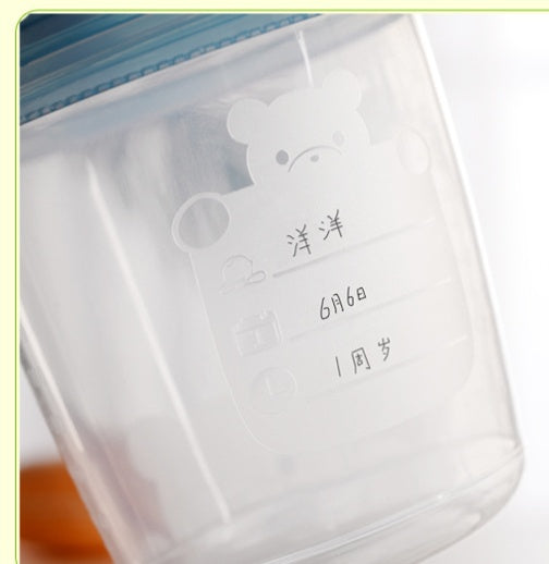 Eco-Friendly Reusable Food Storage Containers - Clear Cylindrical BPA-Free