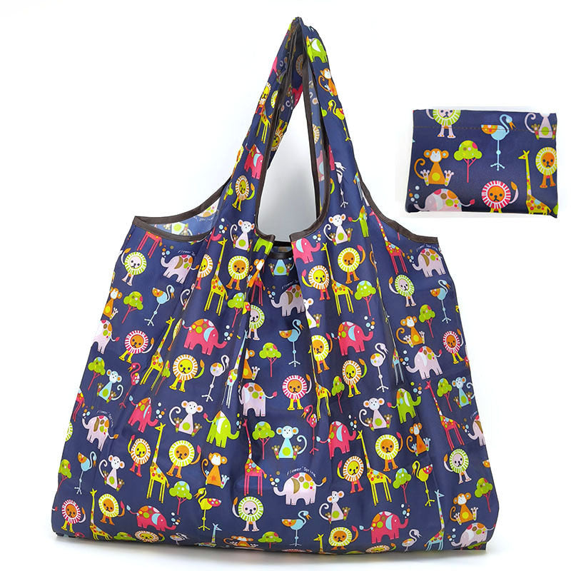 Eco-Friendly Reusable Shopping Bag with Teddy Bear Print
