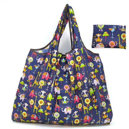 Eco-Friendly Reusable Shopping Bag with Teddy Bear Print
