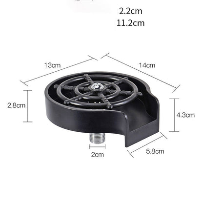 Quick Cup Wash ABS Bar Washer - Water-Saving Circular Spray
