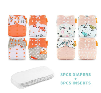 Eco-Friendly Reusable Cloth Diapers - Sustainable, Adjustable, and Gentle on Baby's Skin