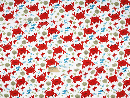 Eco-Friendly Reusable Cloth Napkins - Multicolored Sea Creature Designs