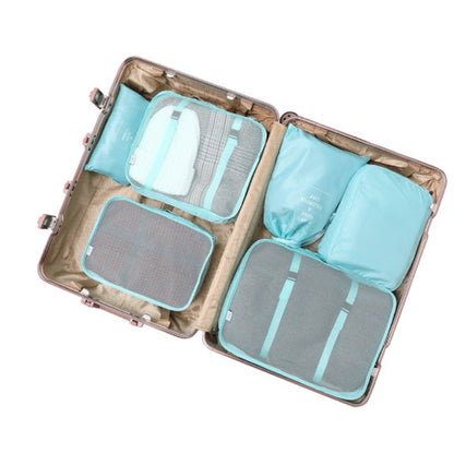 Eco-Friendly Travel and Storage Organizer Set - Light Blue