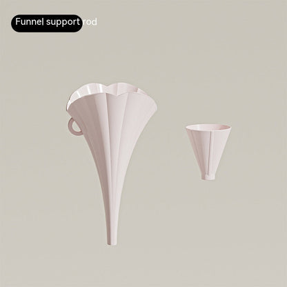 Collapsible Flower-Shaped Silicone Kitchen Funnel - Eco-Friendly & Space-Saving