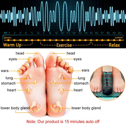 Rechargeable EMS Foot Massager Mat for Relaxation and Wellness