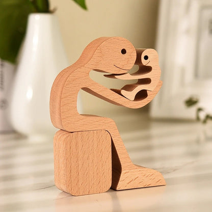 Eco-Friendly Wooden Animal Figurines - Sustainable Home Decor