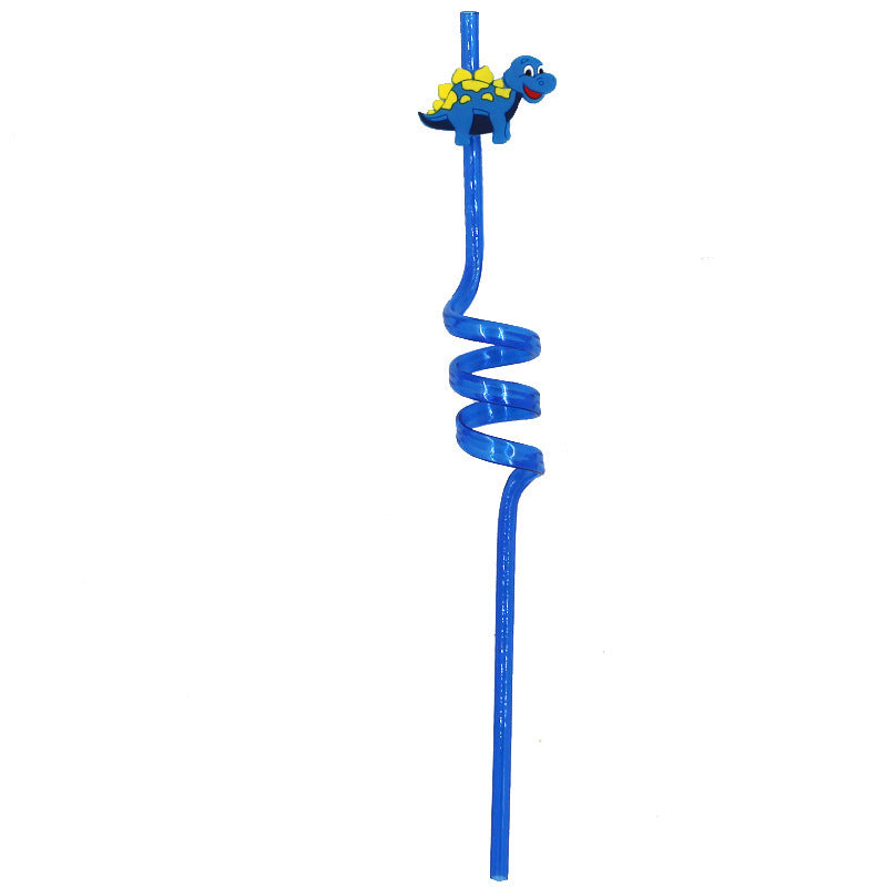 Multicolored Spiral Reusable Drinking Straws - Eco-Friendly & Durable