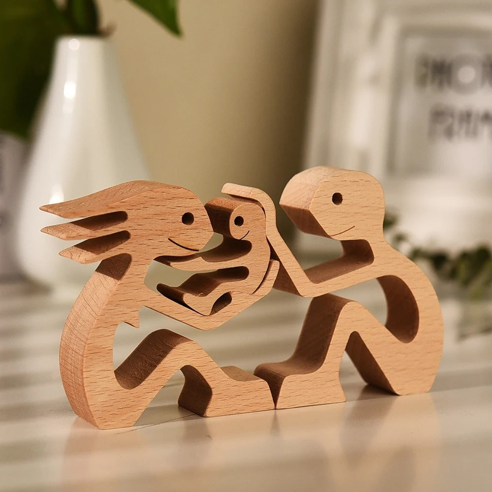 Eco-Friendly Wooden Animal Figurines - Sustainable Home Decor