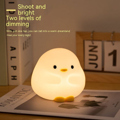 Eco-Friendly Duck Night Light - Soft Silicone LED for Kids