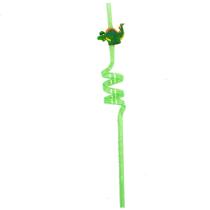 Multicolored Spiral Reusable Drinking Straws - Eco-Friendly & Durable