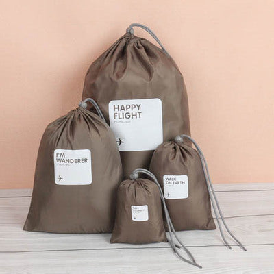 Eco-Friendly Reusable Drawstring Bags Set - Sustainable Storage Solution