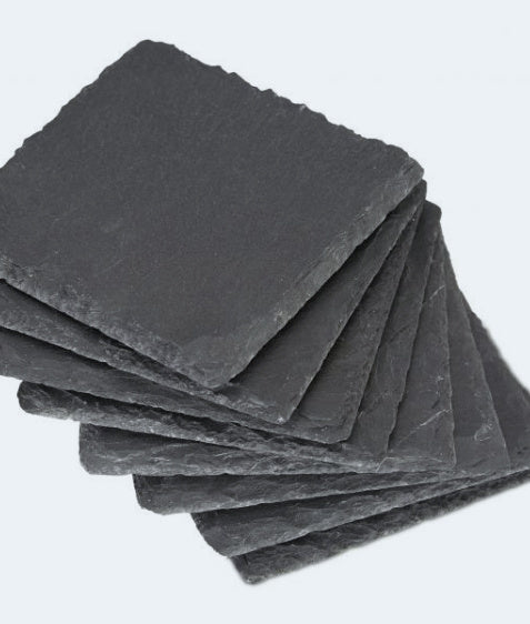Eco-Friendly Slate Serving Platters & Coasters - Durable, Stylish, Sustainable