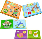 96 Pieces Nontoxic Baby Cloth Crinkle Book - Interactive and Educational Toys For Babies and Toddlers (Animal Theme)