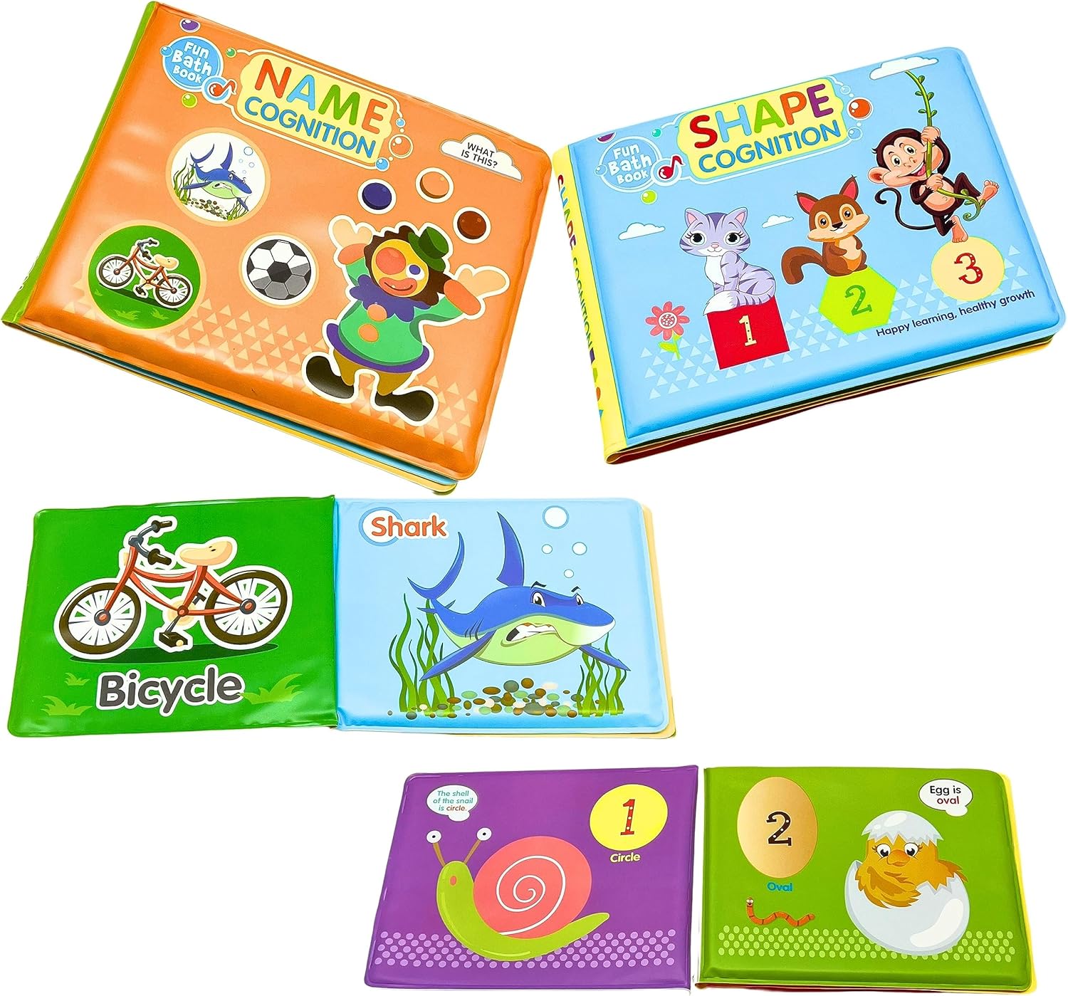 96 Pieces Nontoxic Baby Cloth Crinkle Book - Interactive and Educational Toys For Babies and Toddlers (Animal Theme)