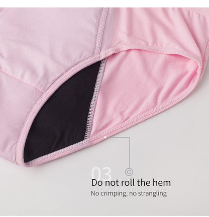Eco-Friendly Reusable Period Underwear - Black & Pink Briefs