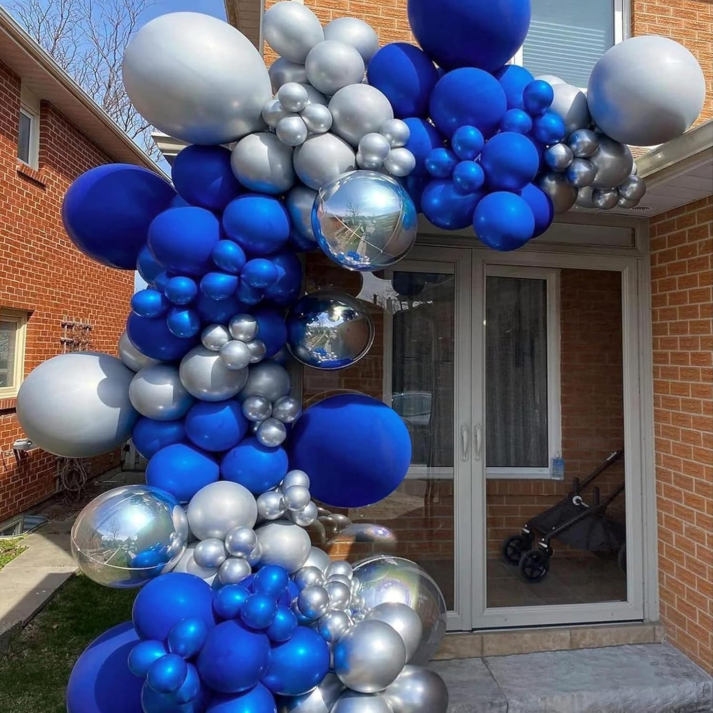 Green Latex Balloon 12 Inch 2.8gms Pack of 100 Metallic Light Blue