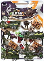 96 Pieces Premium Military Toy Sets for Kids - Includes Soldiers (Trucks – Rocket Launchers – Infantry Carrier – and Helicopter - Durable Plastic Army Playset)