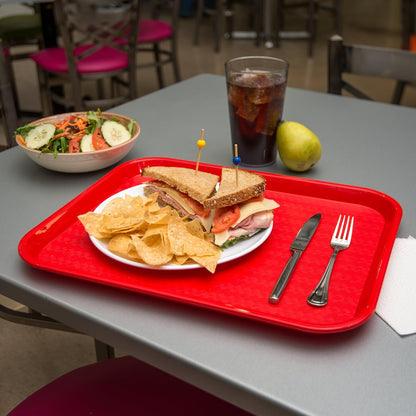 Plain Red Tray – Versatile and Durable Serving Tray for Home, Kitchen, Restaurant, and Parties | Perfect for Food, Snacks, Drinks, and Decorative Use | Easy to Clean and Lightweight