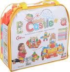 60 Pieces Plastic Building Blocks Castle Set of 68 Pieces for Kids (Educational and Creative Construction Toy for Boys and Girls – Ideal for STEM Learning – Motor Skill Development – and Fun Playtime)