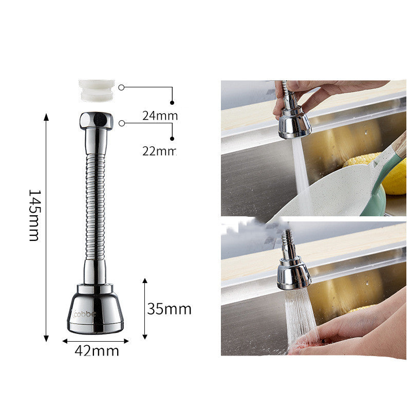 Water-Saving Silver Faucet Aerator - Eco-Friendly, Durable, Cylindrical Design