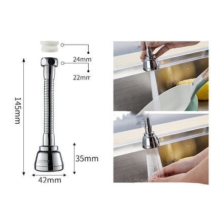 Water-Saving Silver Faucet Aerator - Eco-Friendly, Durable, Cylindrical Design