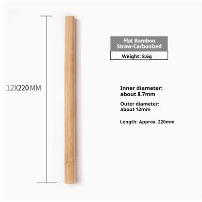 Eco-Friendly Bamboo Reusable Drinking Straws - Sustainable & Biodegradable